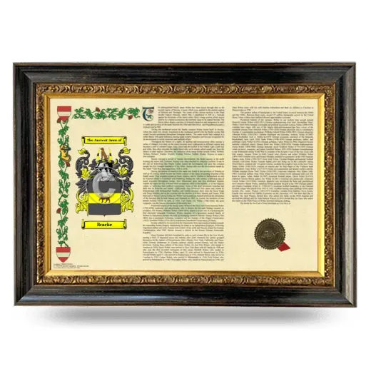 Bracke Armorial Landscape Framed - Heirloom