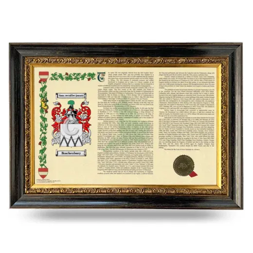 Brackenbury Armorial Landscape Framed - Heirloom