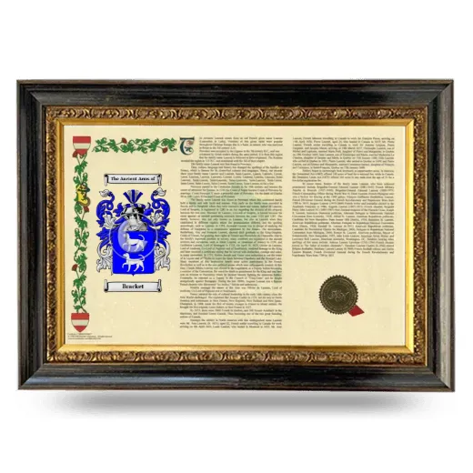 Bracket Armorial Landscape Framed - Heirloom