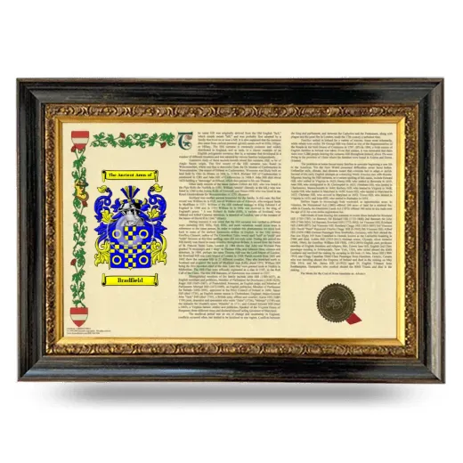 Bradfield Armorial Landscape Framed - Heirloom