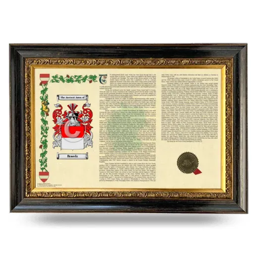 Braedz Armorial Landscape Framed - Heirloom