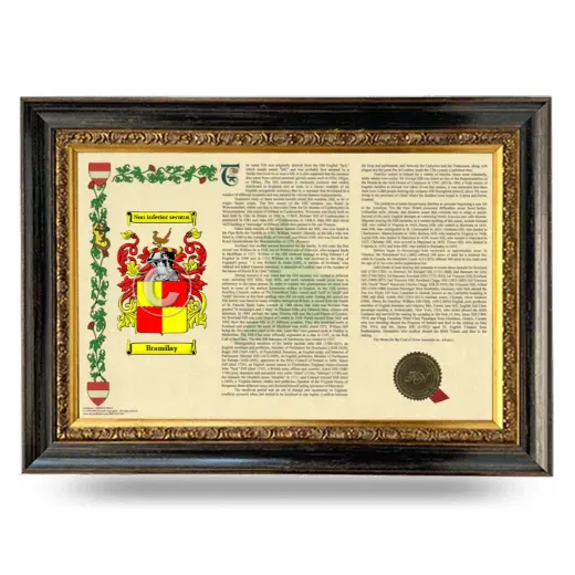 Bramilay Armorial Landscape Framed - Heirloom
