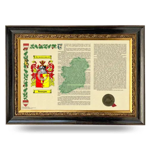 Branagan Armorial Landscape Framed - Heirloom