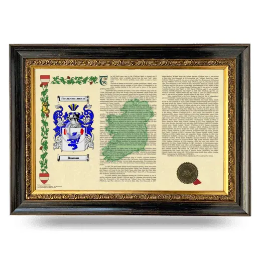 Branan Armorial Landscape Framed - Heirloom