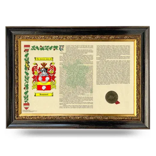Brancard Armorial Landscape Framed - Heirloom
