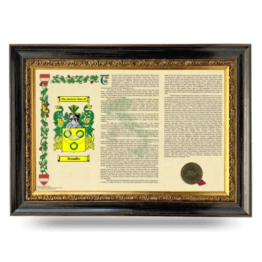 Brandin Armorial Landscape Framed - Heirloom