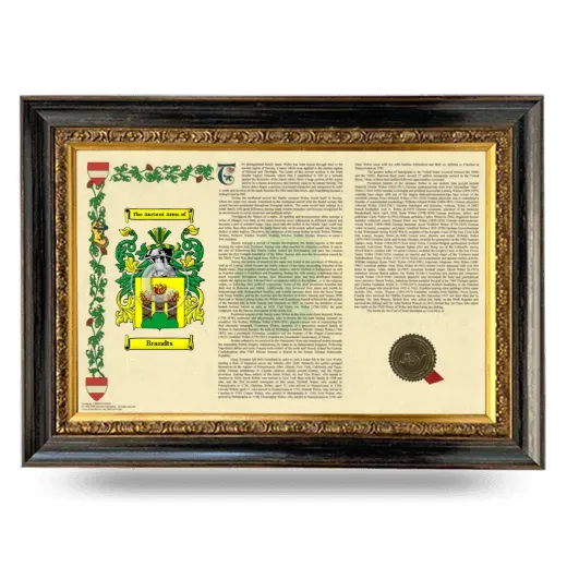 Brandts Armorial Landscape Framed - Heirloom