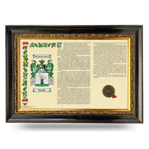 Brandts Armorial Landscape Framed - Heirloom