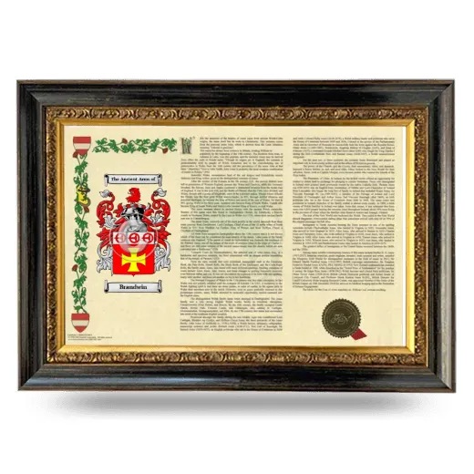 Brandwin Armorial Landscape Framed - Heirloom