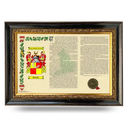 Braniley Armorial Landscape Framed - Heirloom