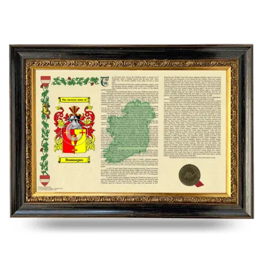 Brannagan Armorial Landscape Framed - Heirloom