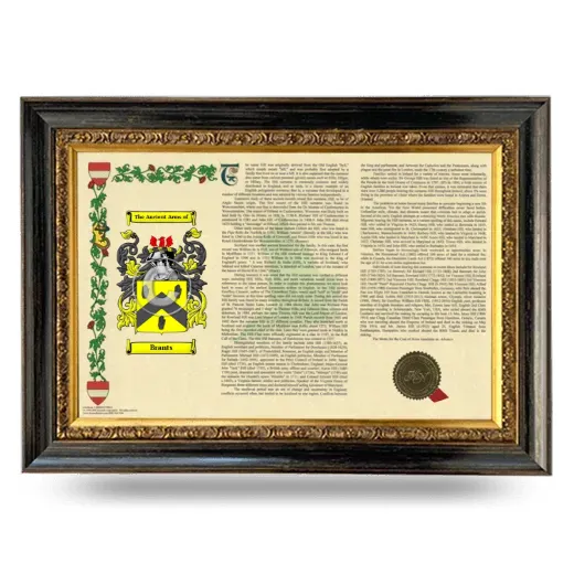 Brants Armorial Landscape Framed - Heirloom