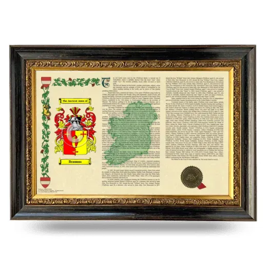 Branum Armorial Landscape Framed - Heirloom