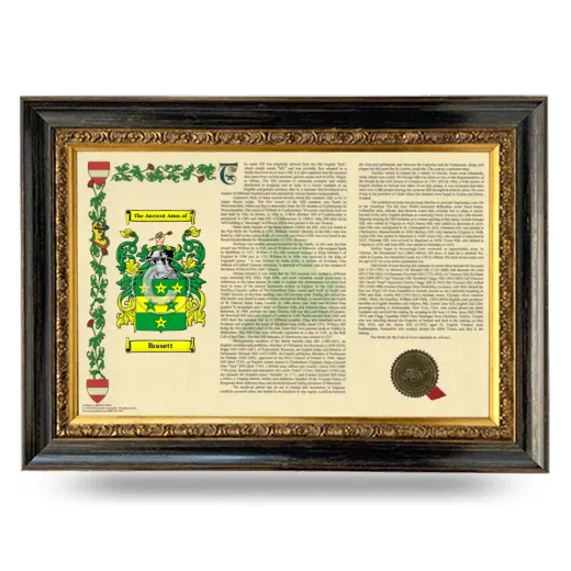 Brasett Armorial Landscape Framed - Heirloom