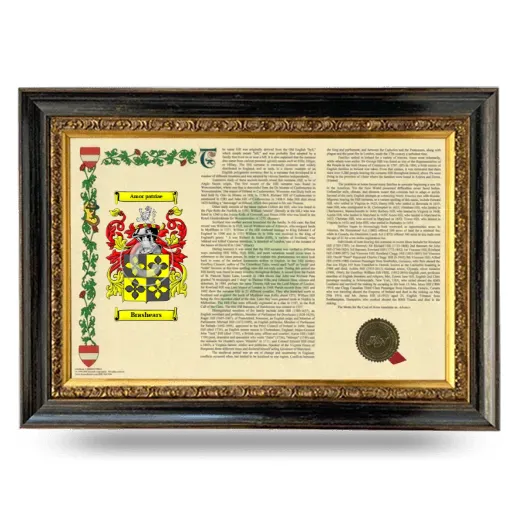 Brashears Armorial Landscape Framed - Heirloom