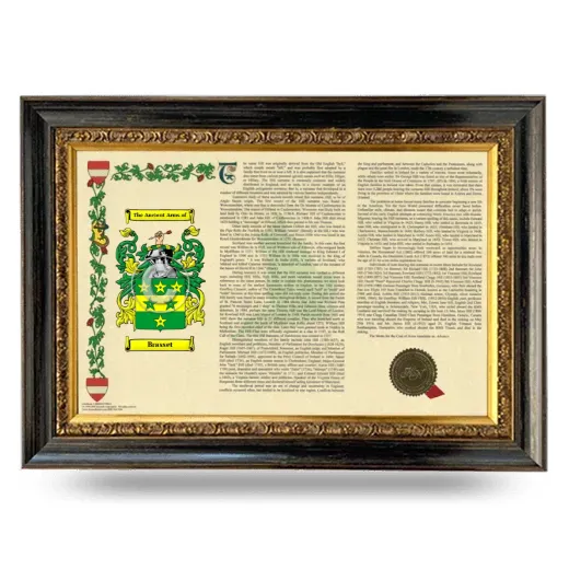Brasset Armorial Landscape Framed - Heirloom