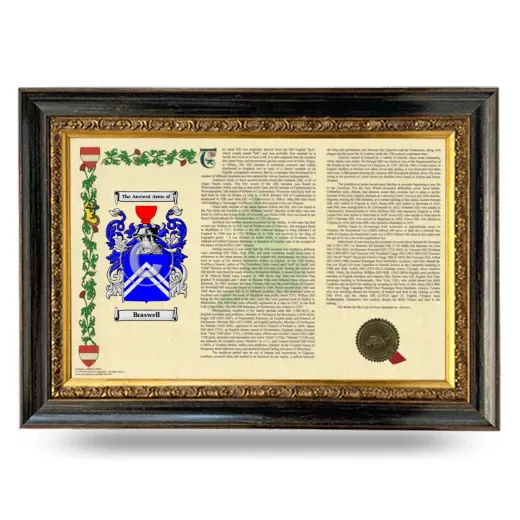 Braswell Armorial Landscape Framed - Heirloom