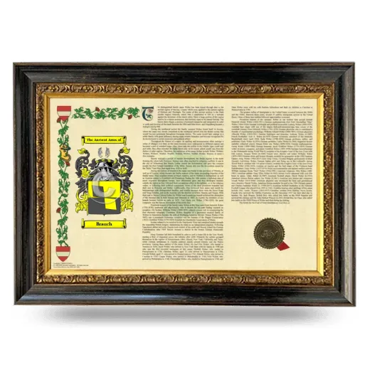 Brauch Armorial Landscape Framed - Heirloom