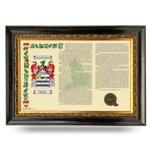 Brawne Armorial Landscape Framed - Heirloom