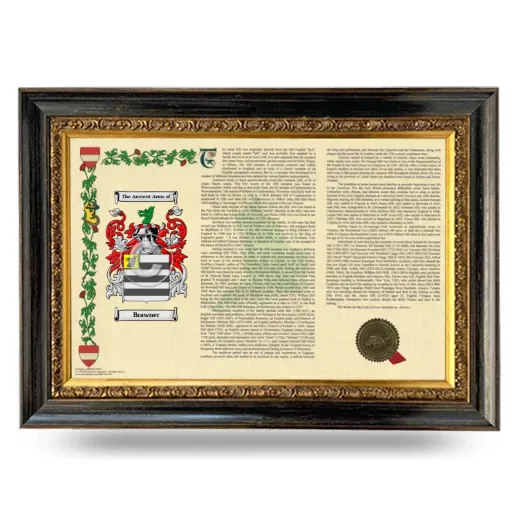 Brawner Armorial Landscape Framed - Heirloom
