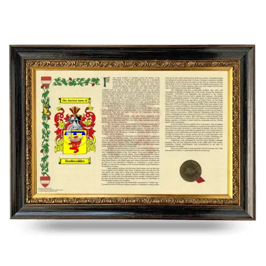 Brederoddes Armorial Landscape Framed - Heirloom