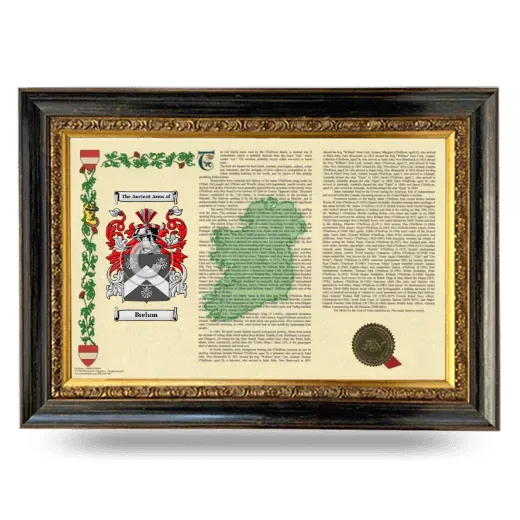 Brehon Armorial Landscape Framed - Heirloom