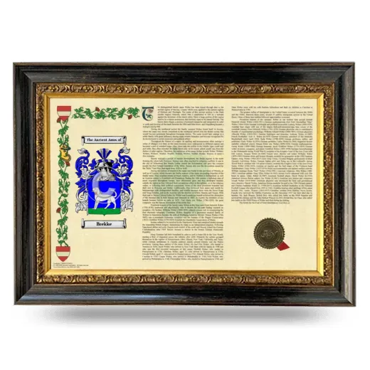 Brekke Armorial Landscape Framed - Heirloom
