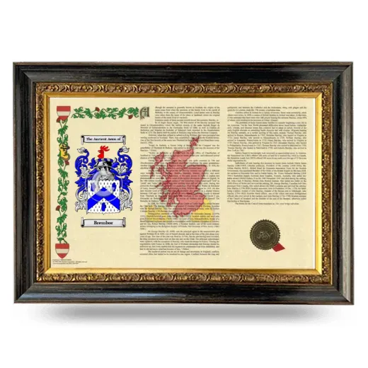Brembor Armorial Landscape Framed - Heirloom