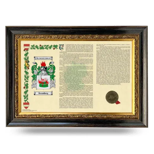 Brennberg Armorial Landscape Framed - Heirloom