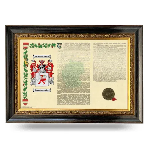Brenningmaier Armorial Landscape Framed - Heirloom