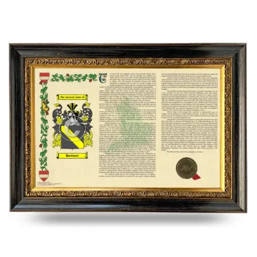Brettent Armorial Landscape Framed - Heirloom