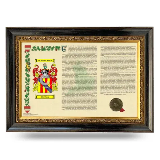 Brettun Armorial Landscape Framed - Heirloom