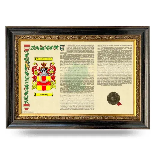 Breuning Armorial Landscape Framed - Heirloom