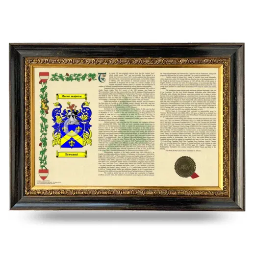 Brewant Armorial Landscape Framed - Heirloom