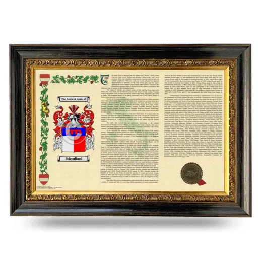 Briccaliani Armorial Landscape Framed - Heirloom