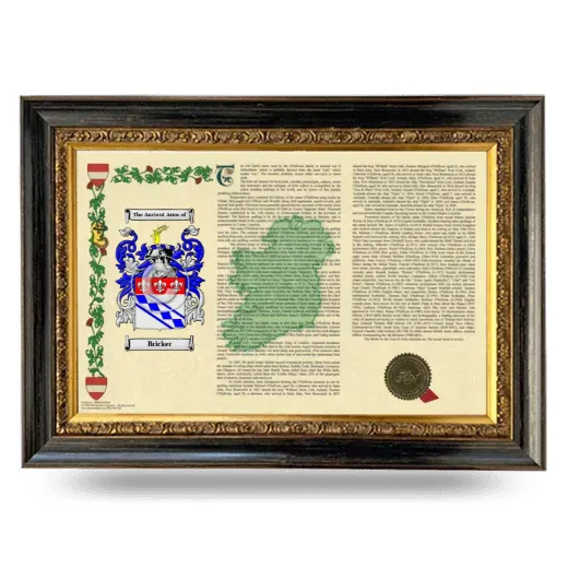 Bricker Armorial Landscape Framed - Heirloom