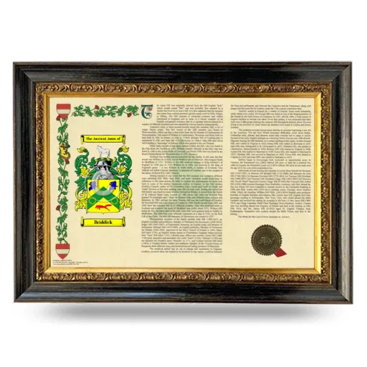 Briddick Armorial Landscape Framed - Heirloom