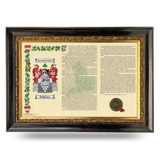 Bridgeman Armorial Landscape Framed - Heirloom