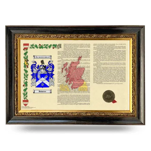 Brinster Armorial Landscape Framed - Heirloom
