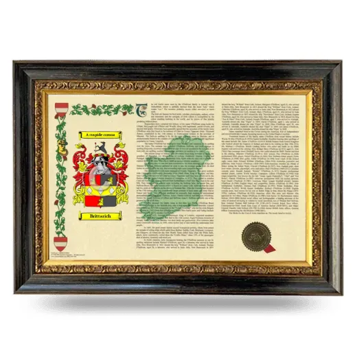 Brittarich Armorial Landscape Framed - Heirloom