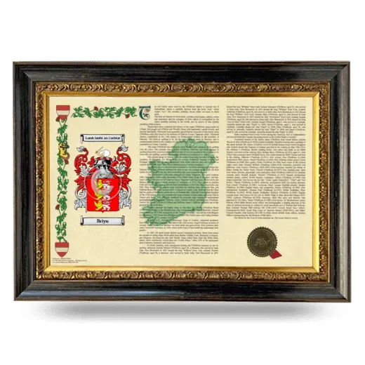 Briyn Armorial Landscape Framed - Heirloom