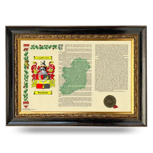 Broadaryke Armorial Landscape Framed - Heirloom