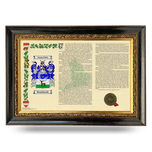 Broadmeado Armorial Landscape Framed - Heirloom