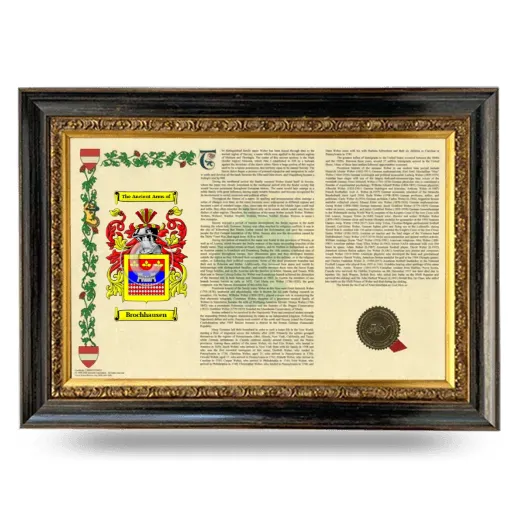 Brochhausen Armorial Landscape Framed - Heirloom