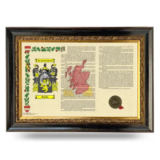 Brocka Armorial Landscape Framed - Heirloom