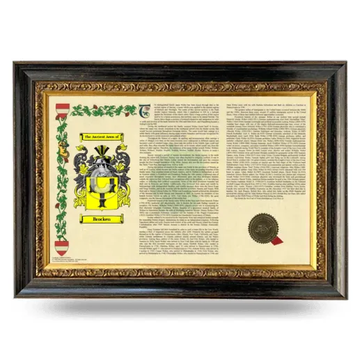 Brocken Armorial Landscape Framed - Heirloom