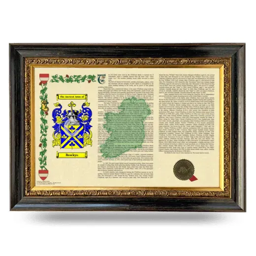 Brockyn Armorial Landscape Framed - Heirloom