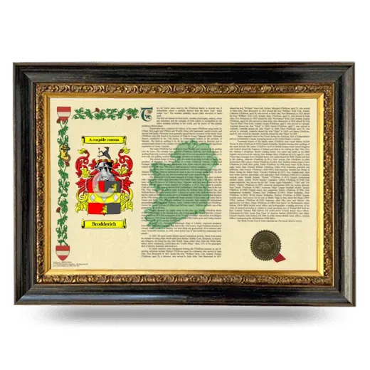 Brodderich Armorial Landscape Framed - Heirloom