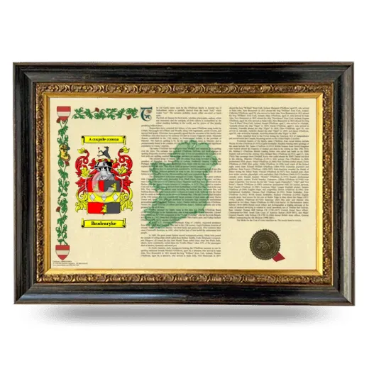 Brodearyke Armorial Landscape Framed - Heirloom
