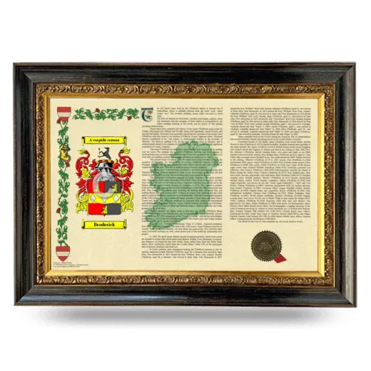 Broderick Armorial Landscape Framed - Heirloom